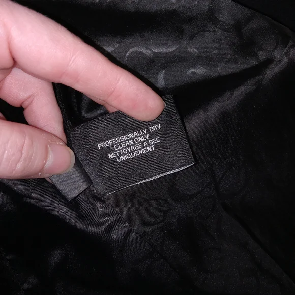 GUESS Jacket Womens Medium Double Breasted Wool Blend Pea Coat Preppy Vintage - Picture 12 of 13